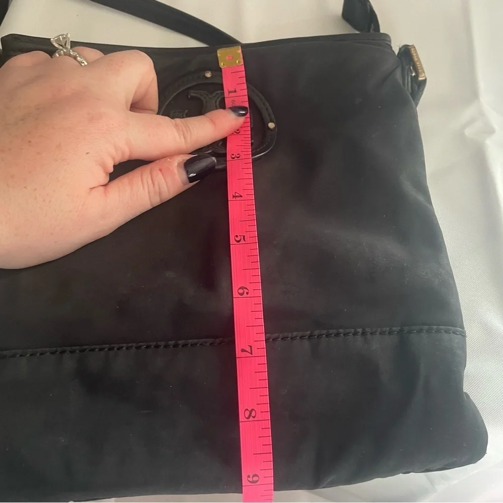 Tory Burch Black Nylon Crossbody Bag Purse Handbag
